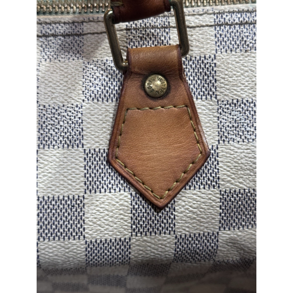 Louis Vuitton Speedy 25 Damier Azur Satchel, Lock, Dust Bag - Picture 4 of 16